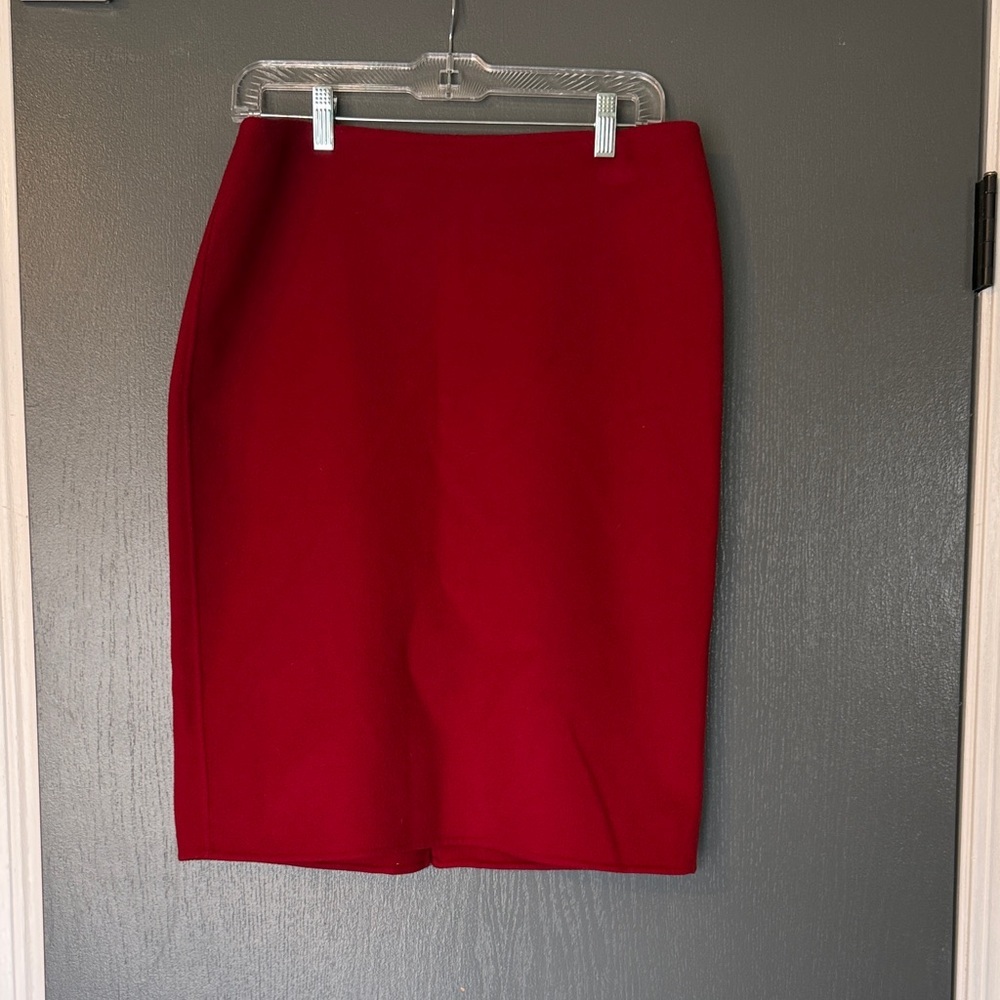 Talbots Red Pencil Skirt